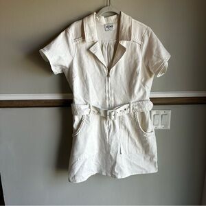 Show Me Your MuMu | Dresses | Show Me Your Mumu Outlaw Denim Mini Dress  Pearly White | Poshmark
